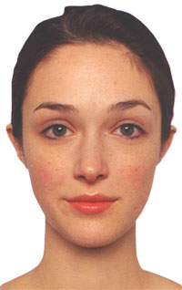 Visage de 20 à 30 ans